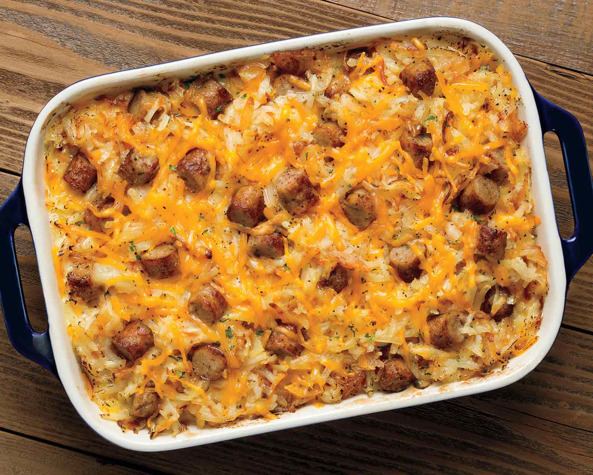 Smoked Sausage Hash Brown Casserole – Uncle John's Pride