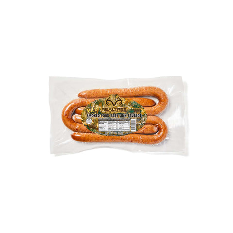 Realtree Mild Smoked Pork Baby Link Sausage - 12 Pack